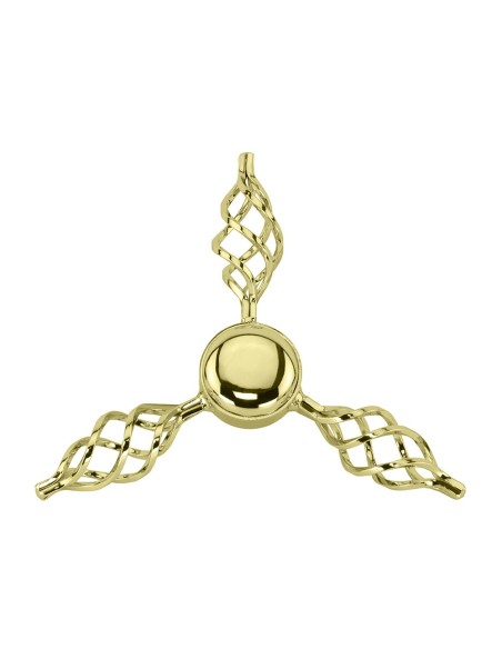 Cage Twisted Knock-Off T/Less B-400 Gold.